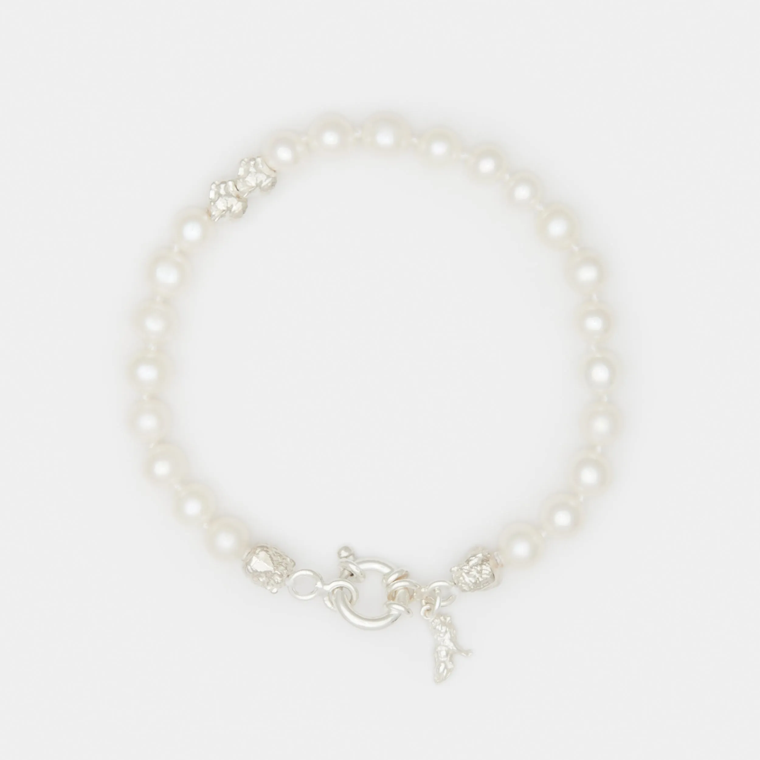 Louis III Pearl Bracelet in Silver