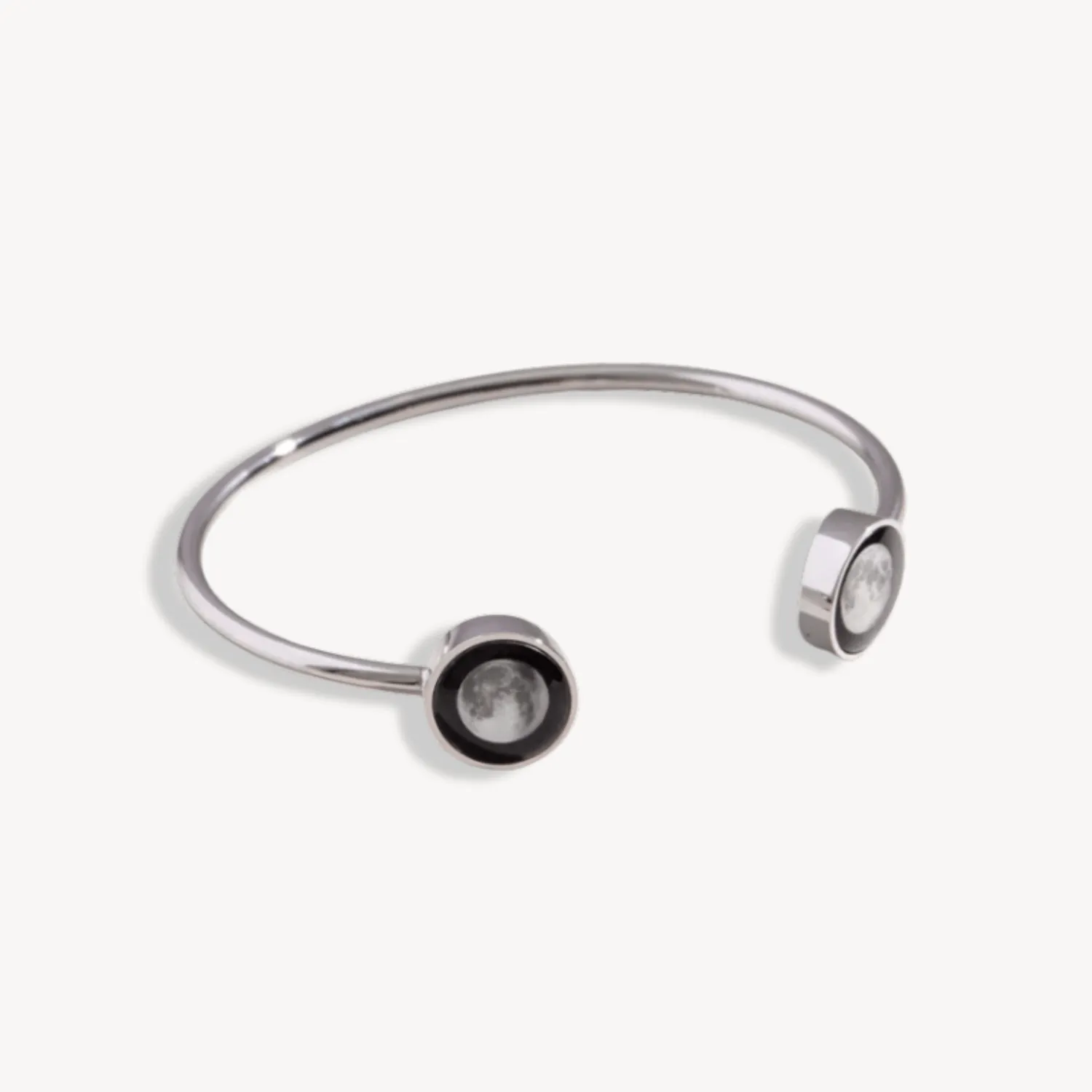 Lunar Dyad Cuff Bracelet in Stainless Steel
