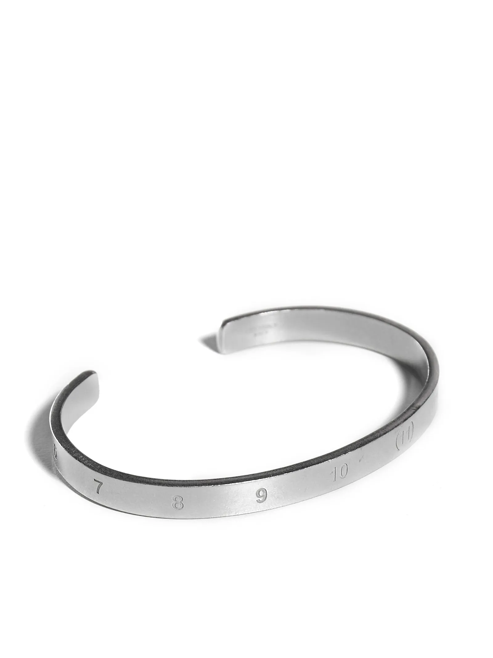 Maison Margiela Numbers Engraved Open Cuff Bracelet