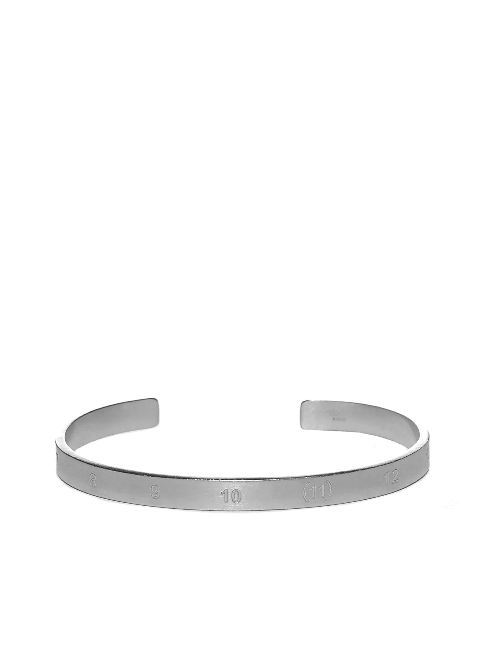 Maison Margiela Numbers Engraved Open Cuff Bracelet