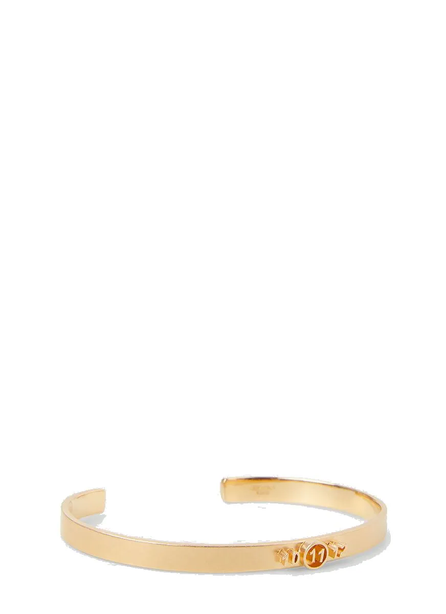 Maison Margiela Numerical Embellished Bangle Bracelet