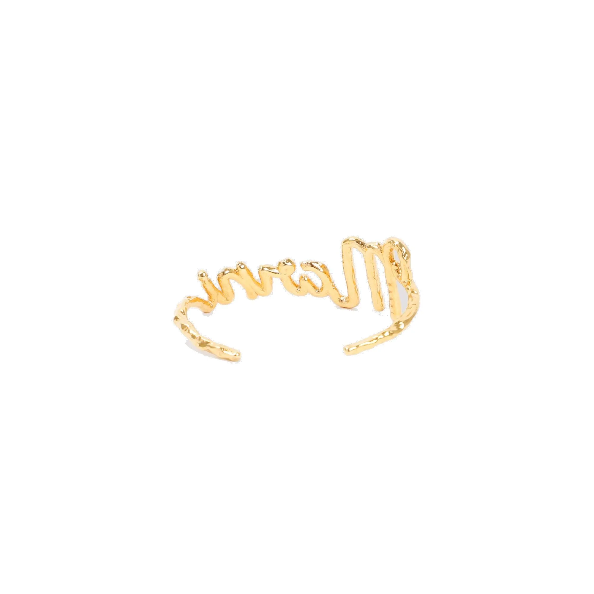 Marni Logo Lettering Cuff Bracelet