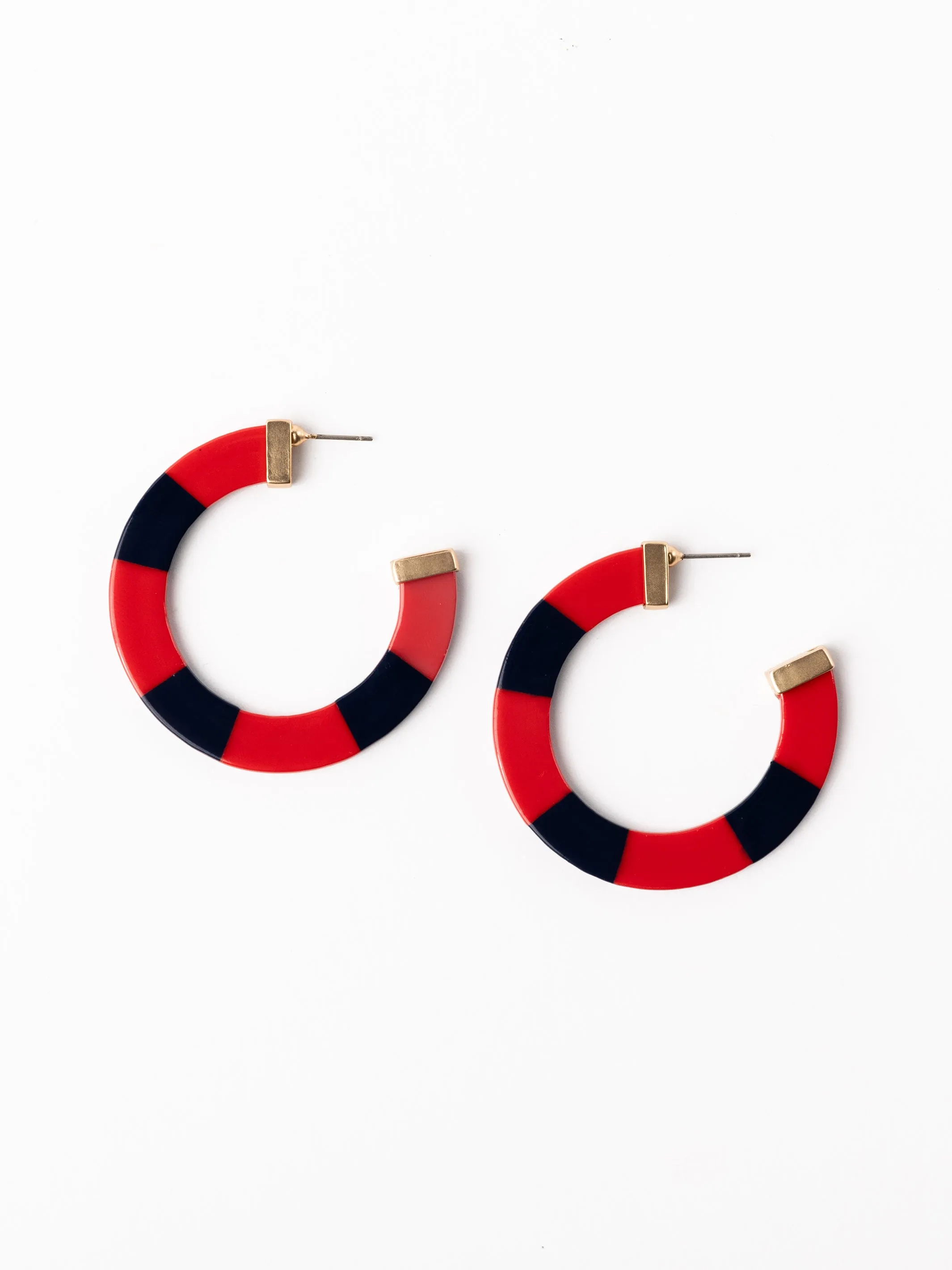 Melody Earrings | Red   Black