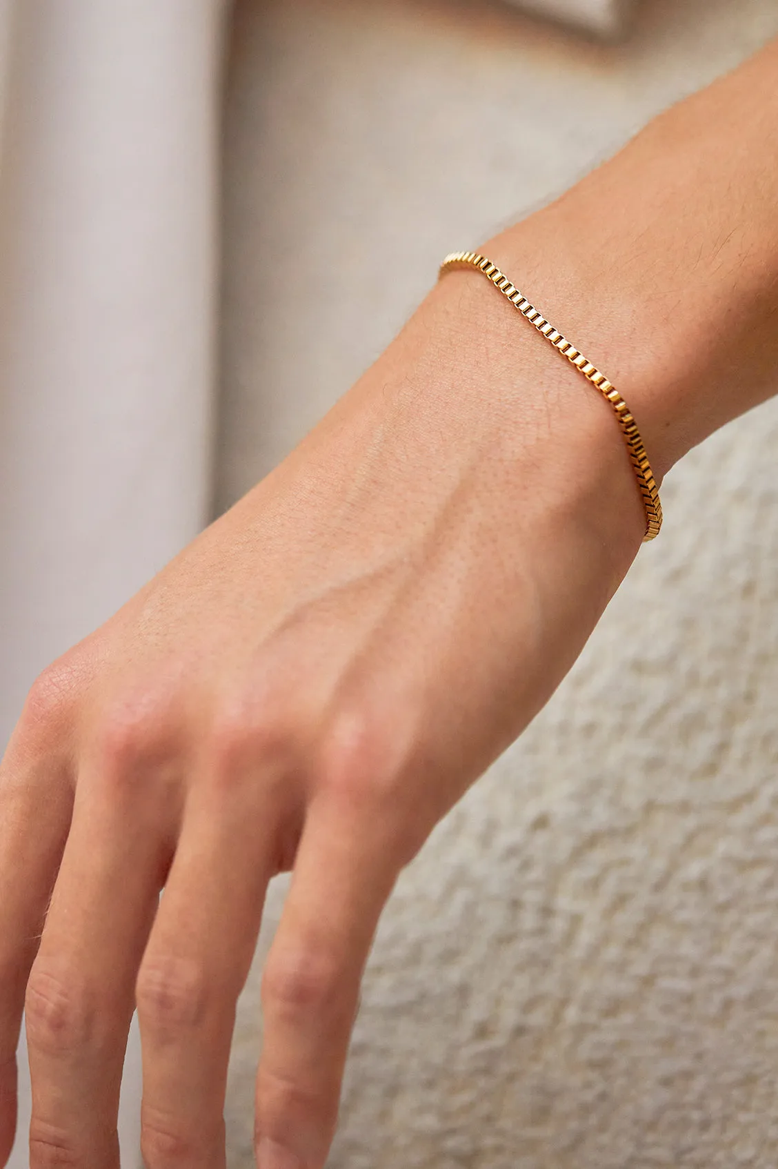 Men's Box Chain Bracelet