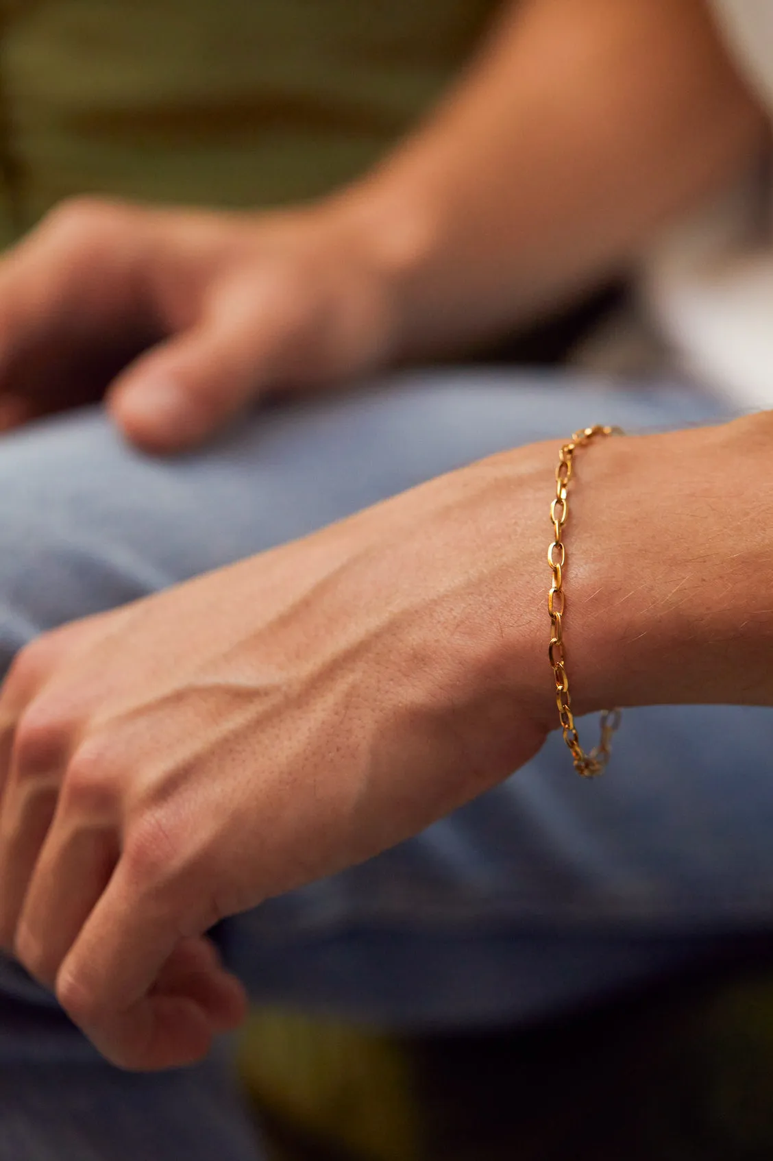 Men's Paperclip Chain Bracelet