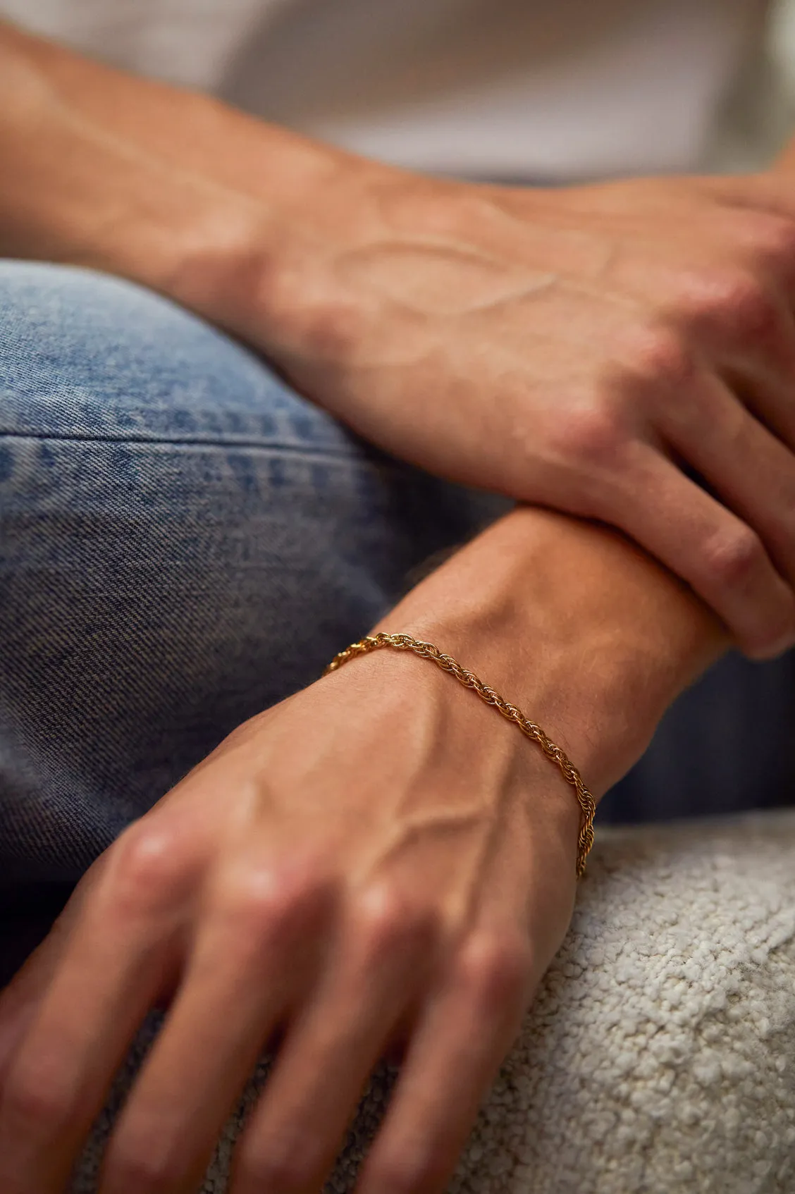 Men's Rope Chain Bracelet