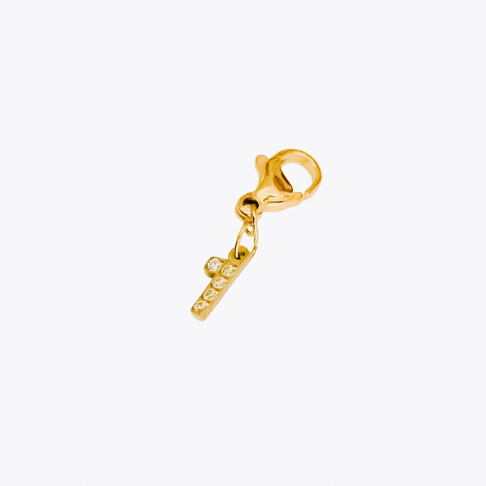 Number Charm Bar Chanelle Charms  - WATERPROOF