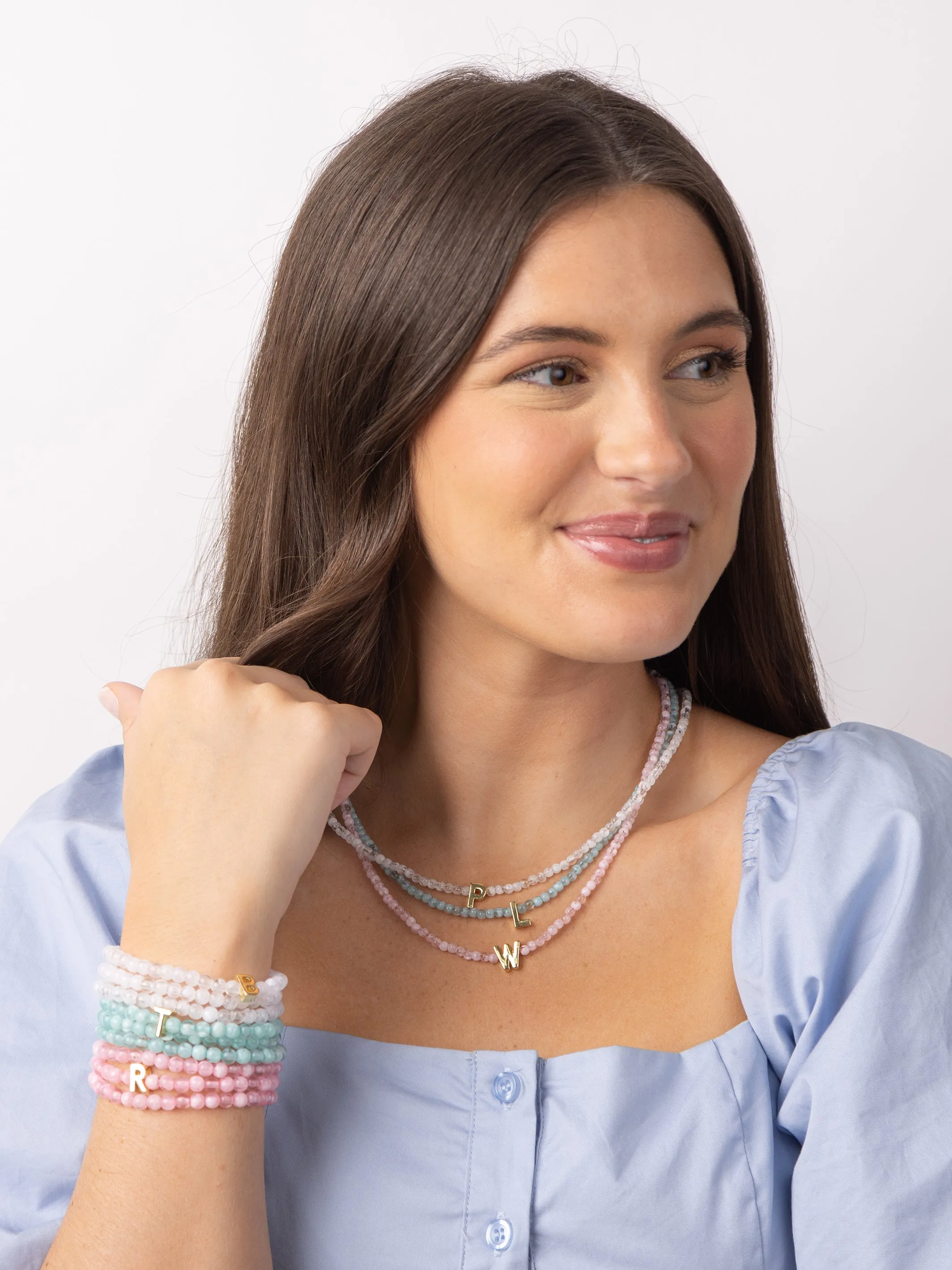 Paris Initial Bracelets