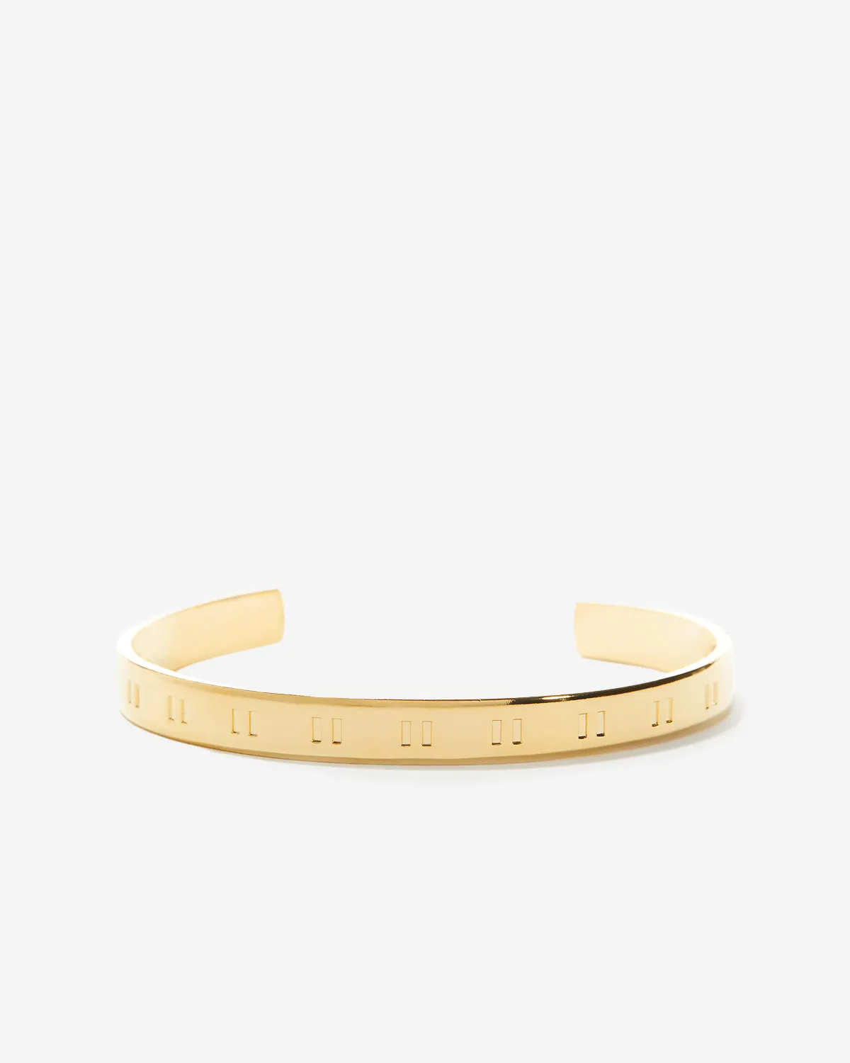 Pause Engraved Cuff