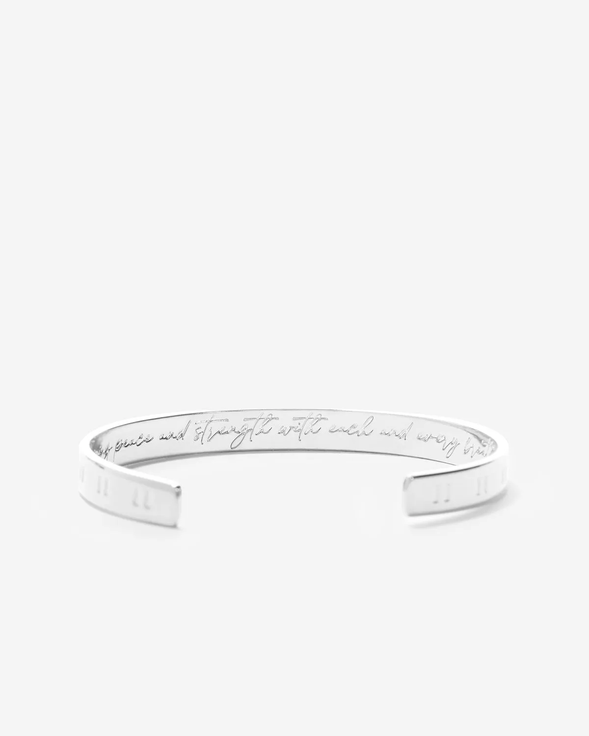 Pause Engraved Cuff