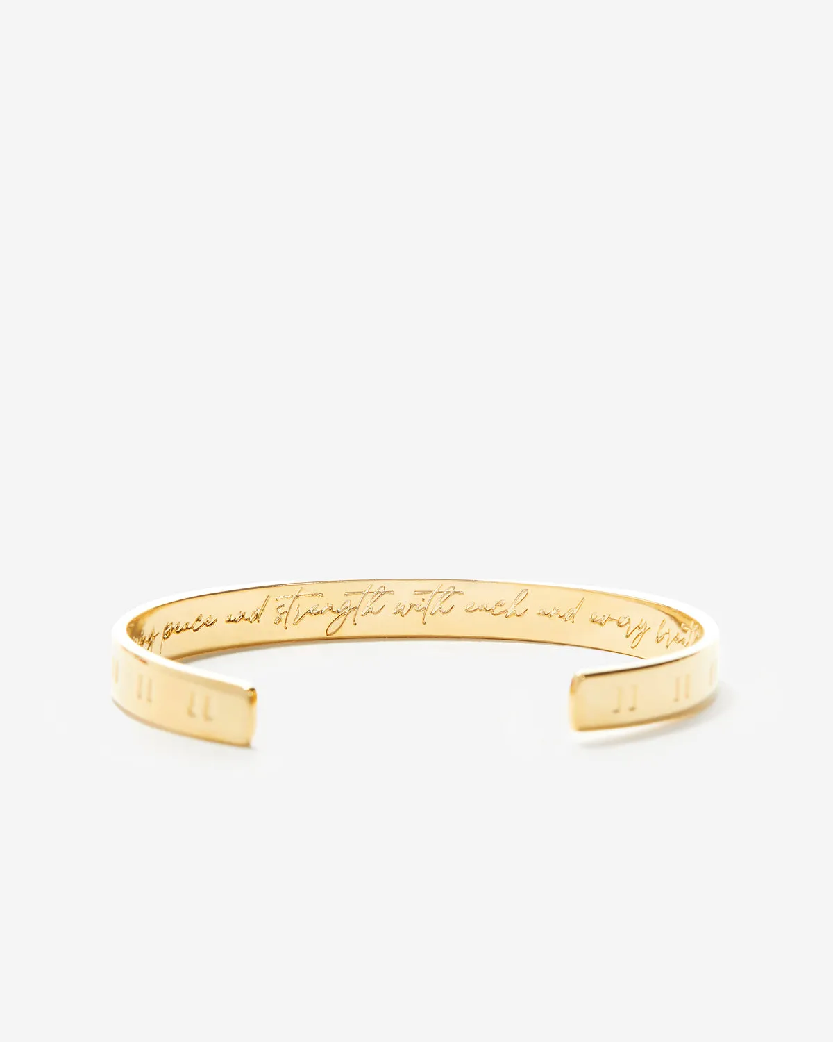 Pause Engraved Cuff