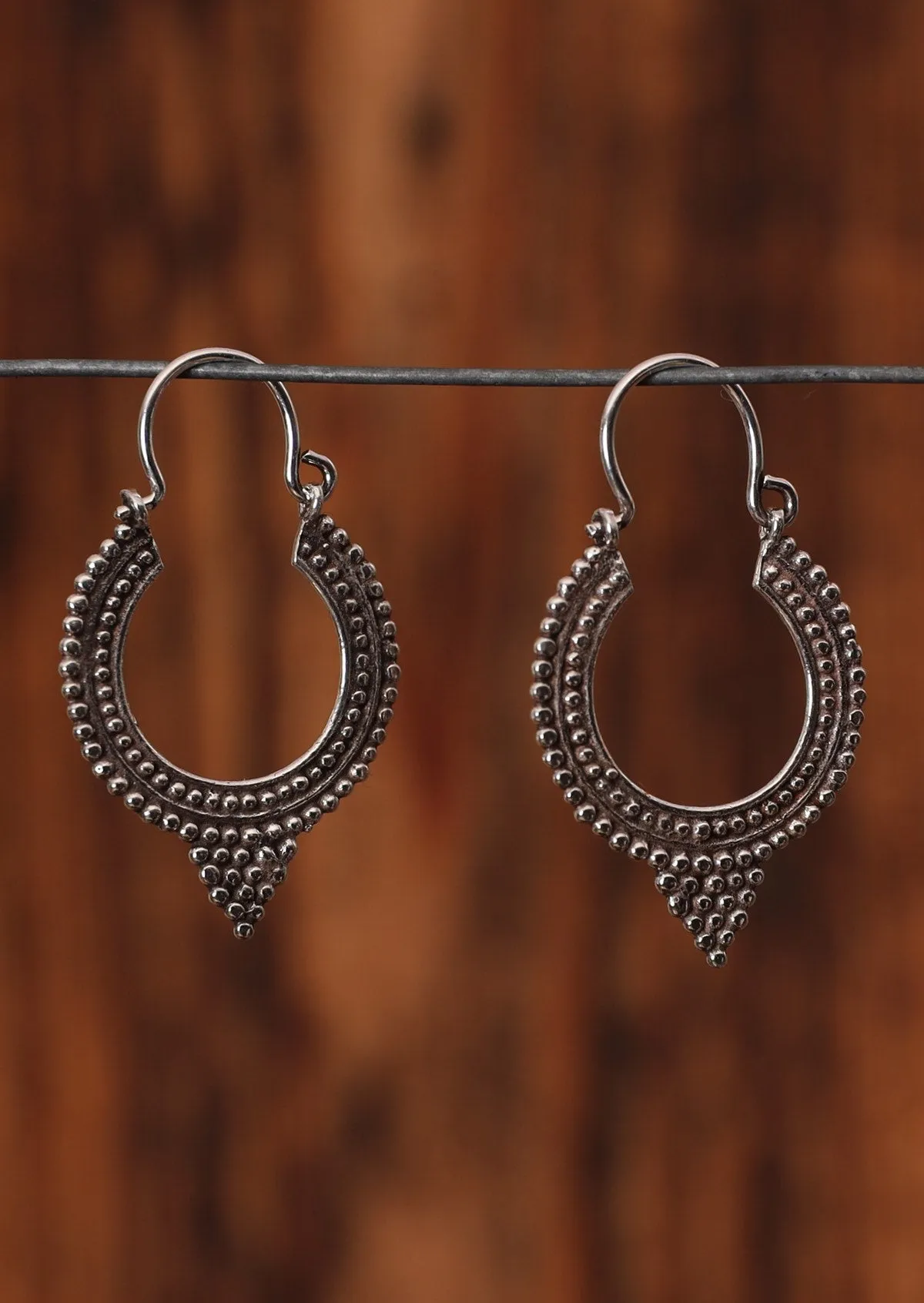 Petite Queenie Silver Earrings
