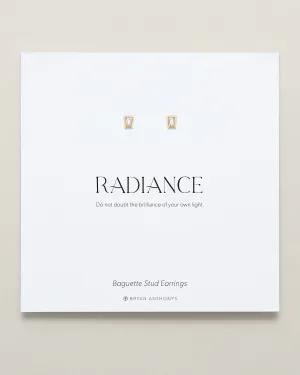 Radiance Baguette Stud Earrings