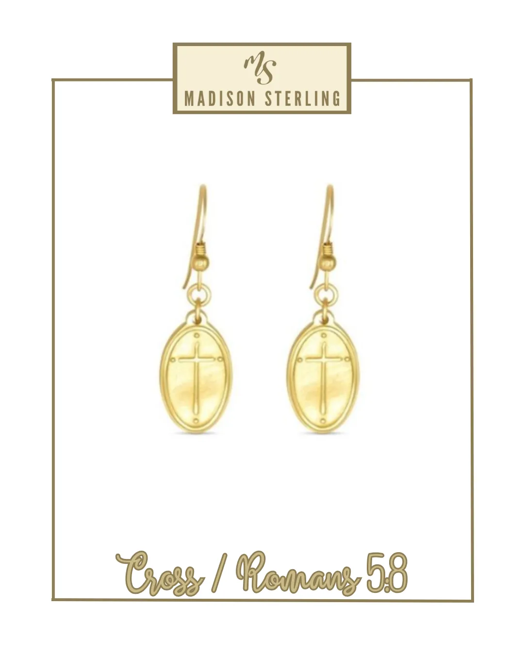 Scripture French Hook Earrings | Madison Sterling