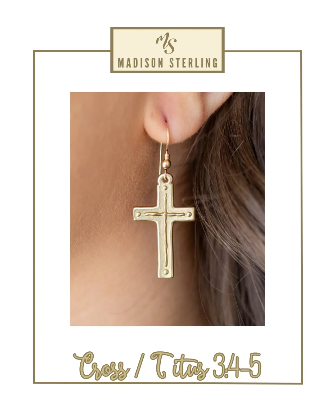 Scripture French Hook Earrings | Madison Sterling
