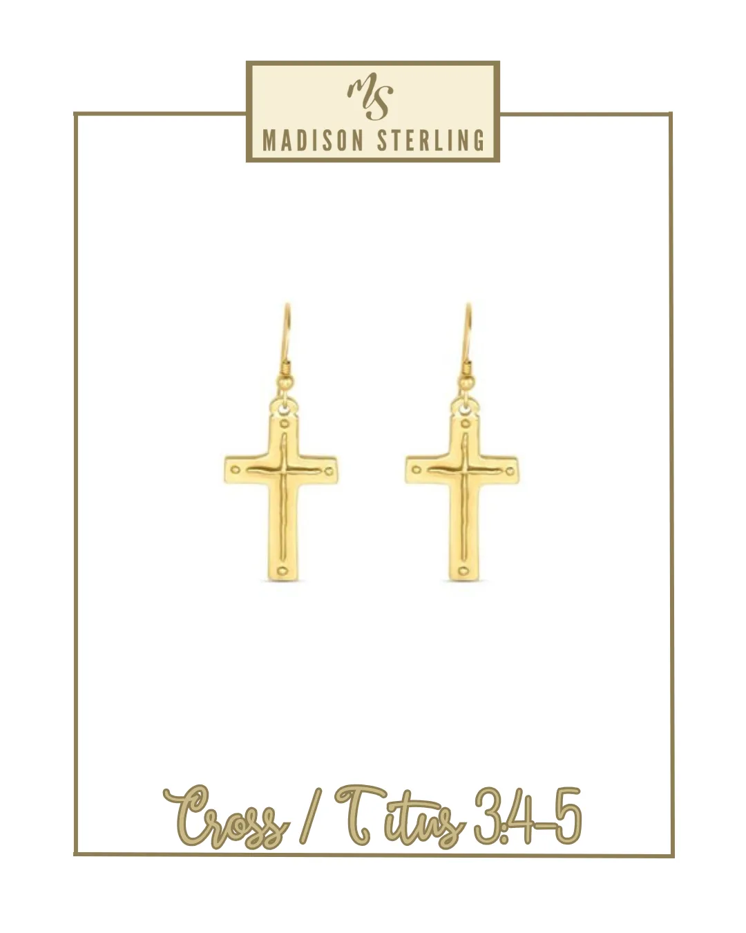 Scripture French Hook Earrings | Madison Sterling