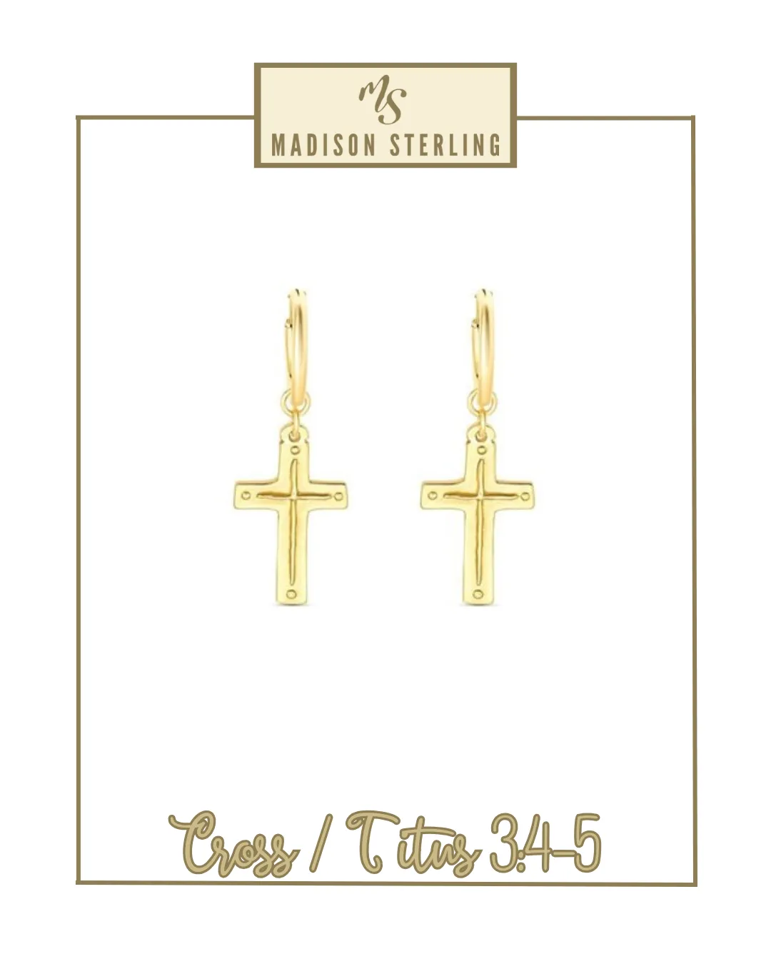 Scripture Hoop Earrings | Madison Sterling
