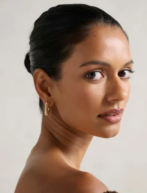Signature Felicity Panel Hoop Earrings