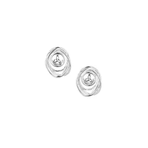 Silver Celtic Cradle of Life Post Earrings