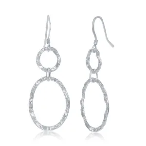 Sterling Silver Circle Shaped Earrings