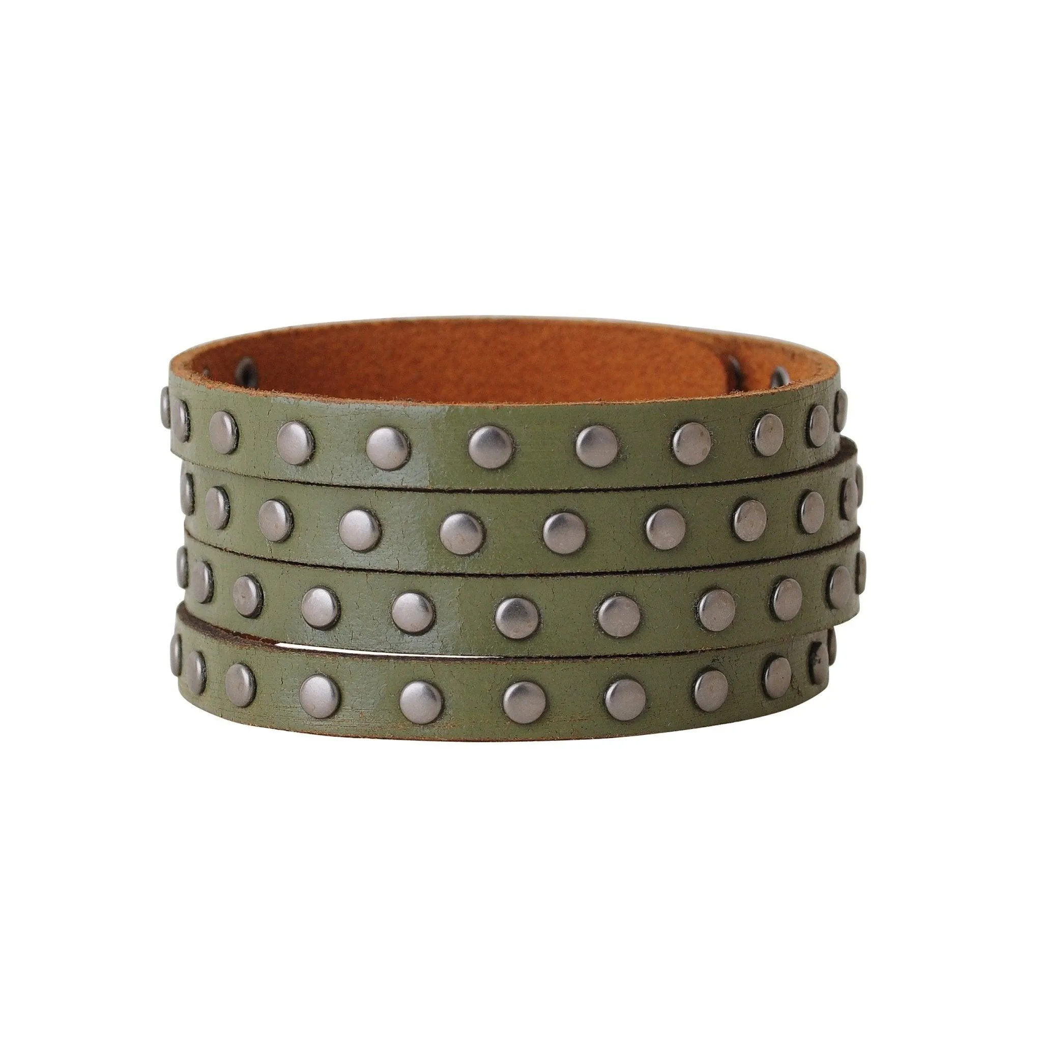Studded Leather Cuff
