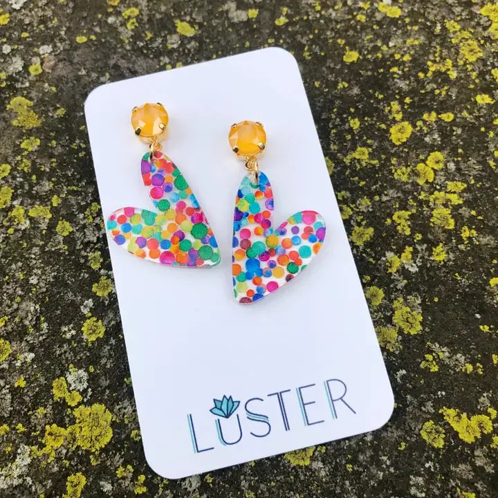 Throw Kindness Like Confetti Earrings