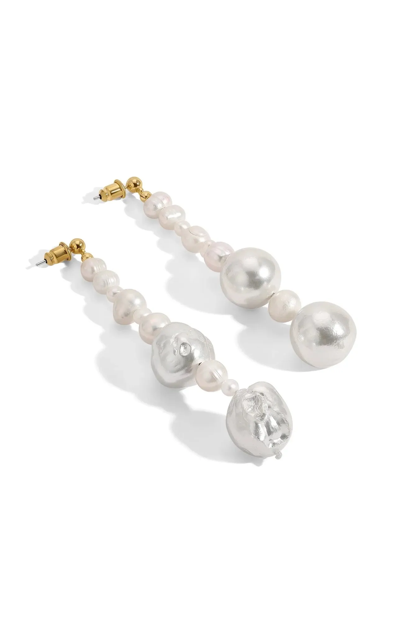 Vanessa Mooney The Angela Pearl Earrings ~ Ivory