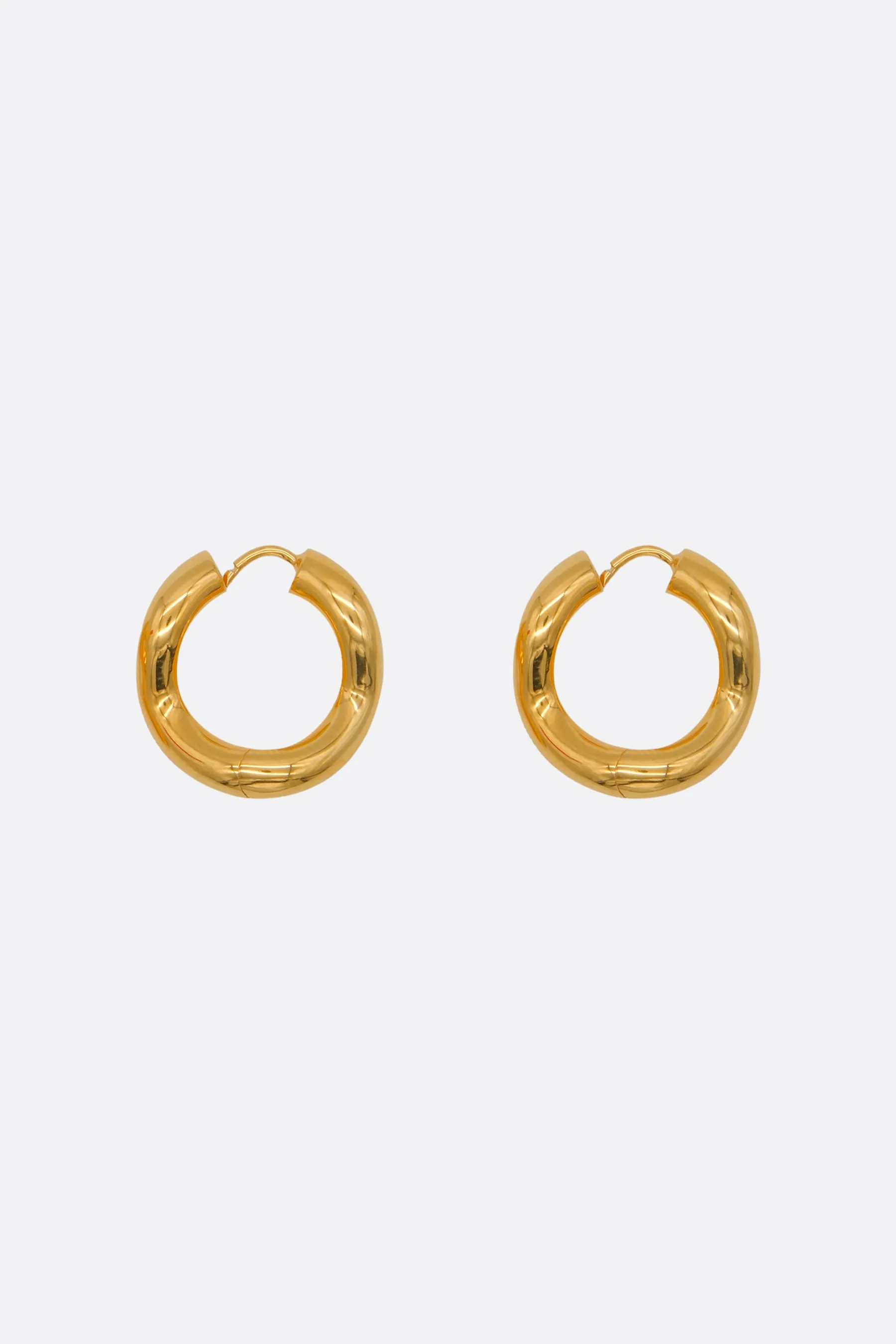 Wave hoop earrings